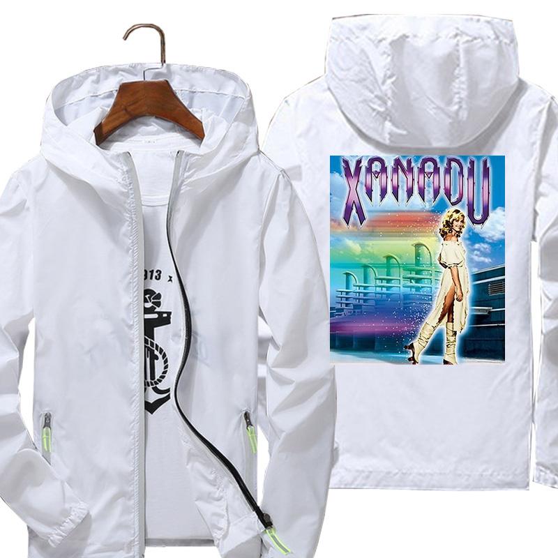 

Men's Jackets Custom Men Women Xanadu Jacket Thin Outwear Windbreake Windproof Coat Outdoor Sports Coats, Black;brown
