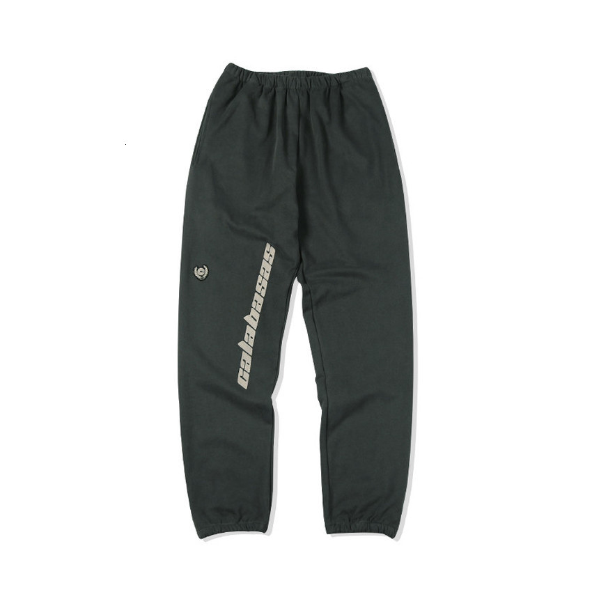 

2021 New Season 6 Calabasas Pants Kanye West Men Cotton Loose Embroidery Oversize Rap Unisex Sweatpants 59w9