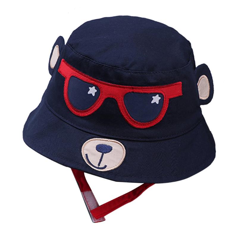 

Caps & Hats Baby Boys Girls Bucket Accessories Spring Toddler Kids Cartoon Cotton Printed Reversible Sun Headwear, As pic