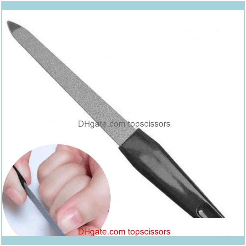 

Tools Art Salon Health & Beauty1 Pcs Household Long Handle Metal Double Sided Nail Files Professional Strong Edge Manicure Grooming Beauty M