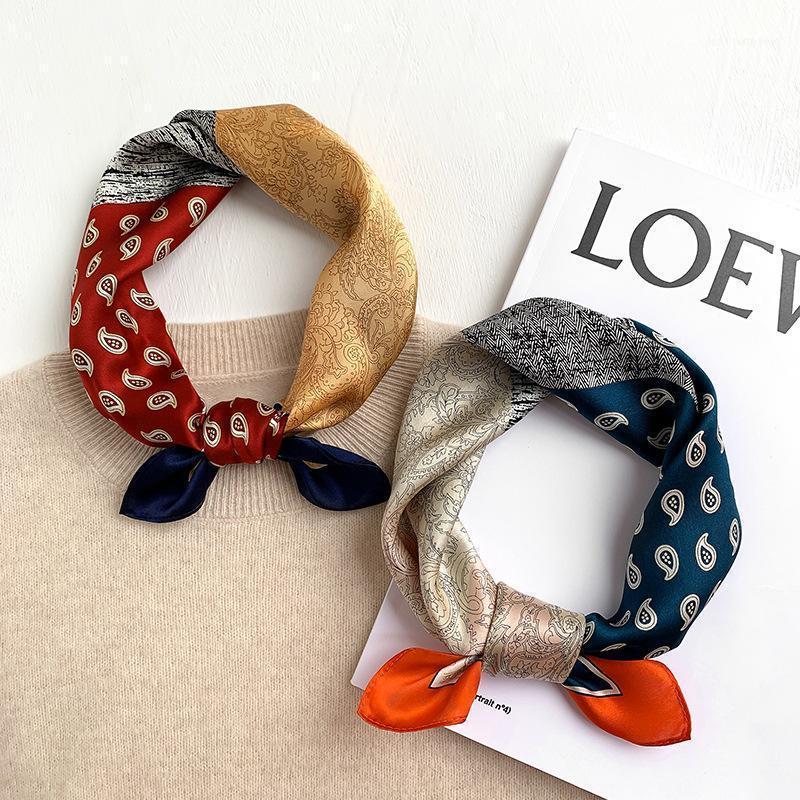 

Scarves Design 100%silk Neckerchief For Women Hangzhou Elegant Ladies Femme Gift Small Silk Neck Scarf Bussiness 53X53CM1