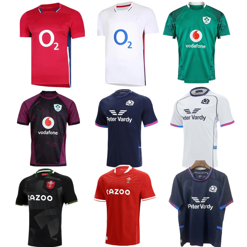 

2021 2022 Ireland Scotland rugby Jerseys 21 22 ENGLAND Wales national team jersey Home court Away retro League shirt POLO S-5XL