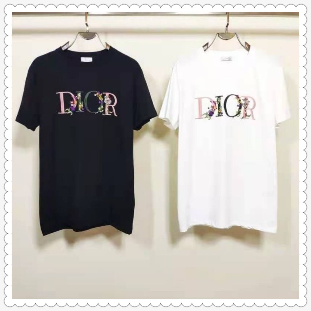 

LVLOUISVITTON VUTTON Fashion mens t shirt summer Short sleeve top European American 3D printing T-shirt men women couples high q, White;black