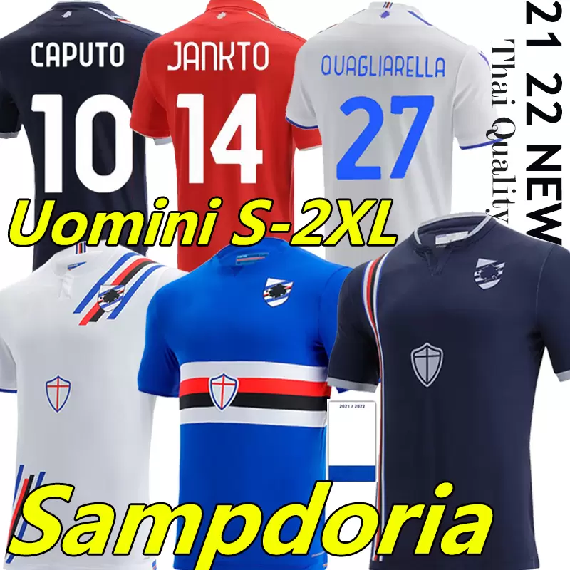 

2122 Sampdoria soccer jerseys QUAGLIARELLA DAMSGAARD JANKTO TORREGROSSA Home Away Third Fourth 2021 2022 GABBIADINI THORSBY COLLEY AUGELLO BERESZYNSKI 4th, Sangpuduoliya 21-22 third