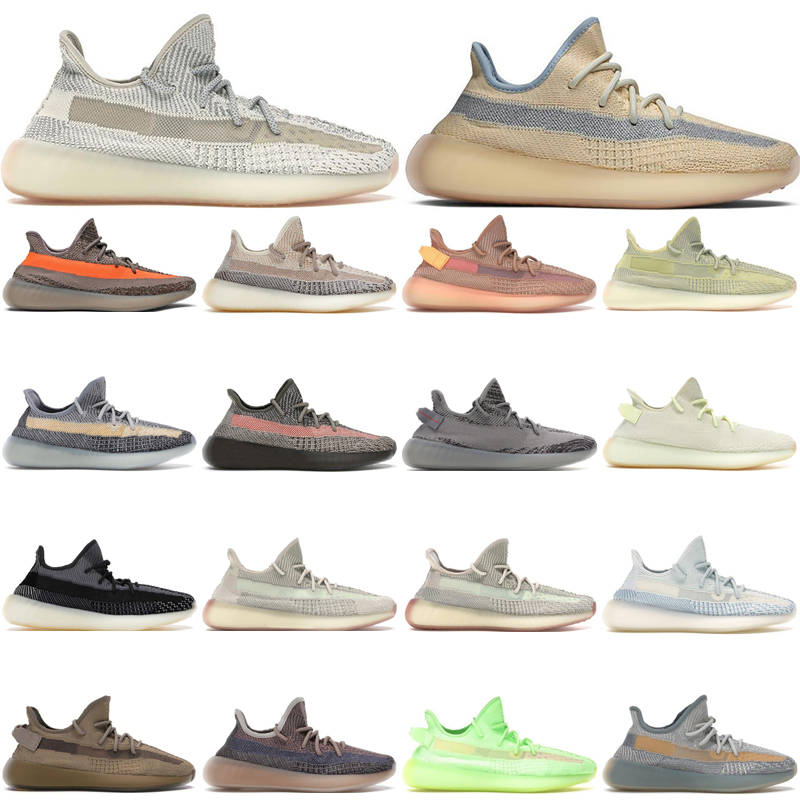 

new hot men women running shoes 350 v2 Reflective Earth Glow Israfil Linen Marsh Natural Zebra Cream Cinder Bred Beluga Clay Static trainers sneakers, Cinder reflective