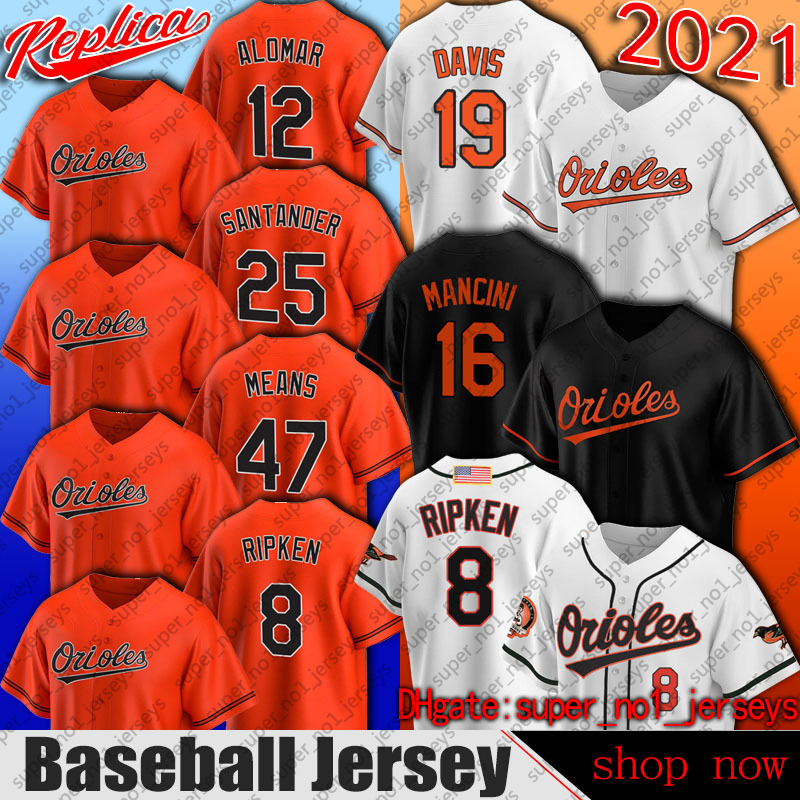 

Baltimores 8 Cal Ripken Jr Oriole Jersey Mitchell & Ness 16 Trey Mancini 19 Chris Davis Jerseys Anthony Santander John Means Pedro Severino, Custom jersey