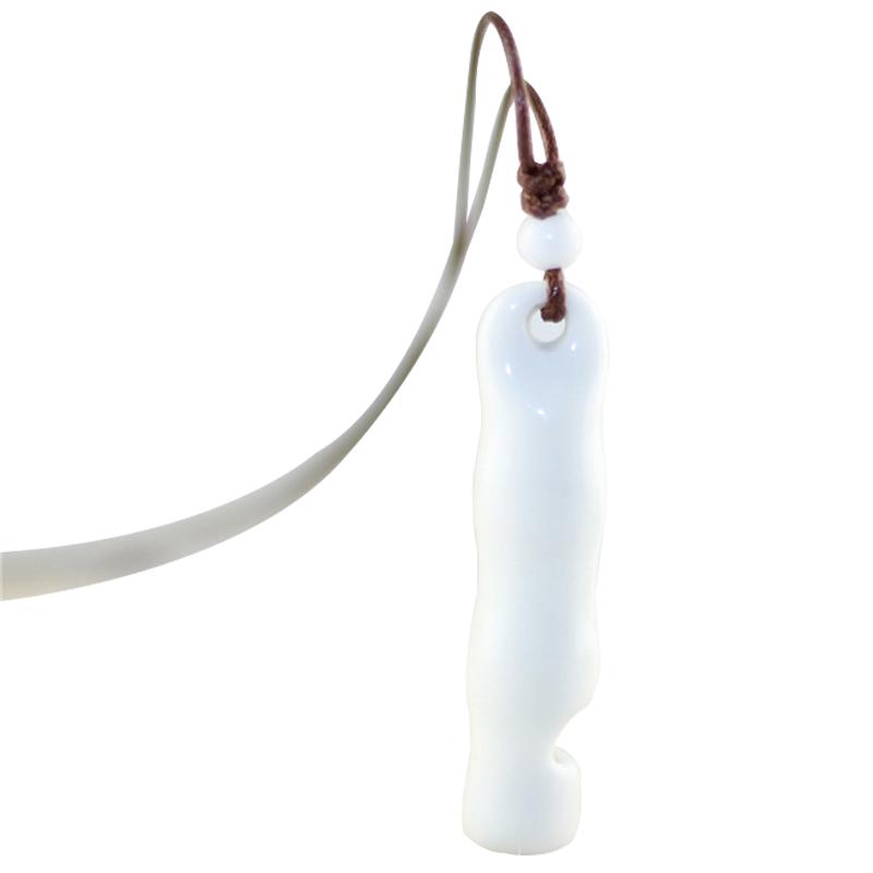 

Pendant Necklaces Ceramic Necklace Creative Whistle Shape Design Porcelain Natural Jewelry Accessories For Women Girls