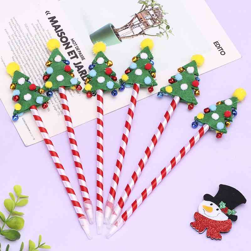 

Creative stationery cartoon Christmas bell tree ball student supplies writing pen
