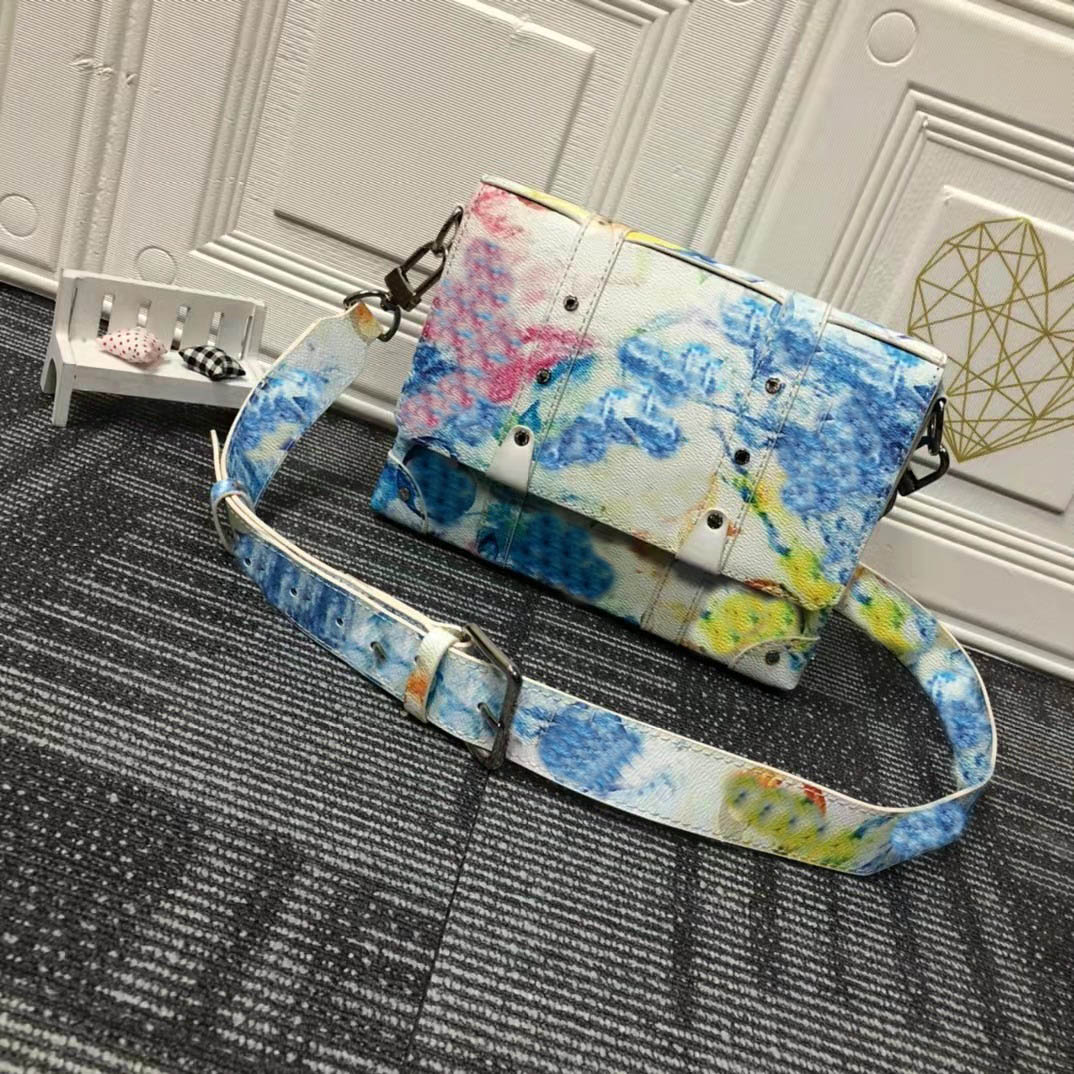 

Luxury designer men and women Messenger bag bagsmatte black color small classic handbag box suitable for daily life fashion all-match shoulder bags #45727, Camouflage#45727