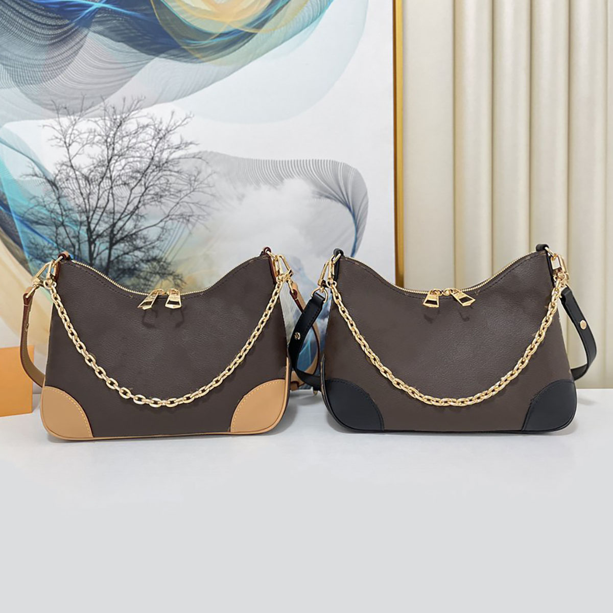 

Boulogne Designer Bags Women Luxury Designers Shoulder Bag M45832 Vintage Crossbody Handbag Shoulerbag, Black