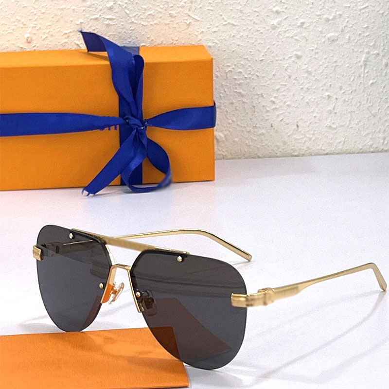 

Sunglasses men and women summer models anti-ultraviolet Z1261E retro plate oval rimless fashion glasses random box