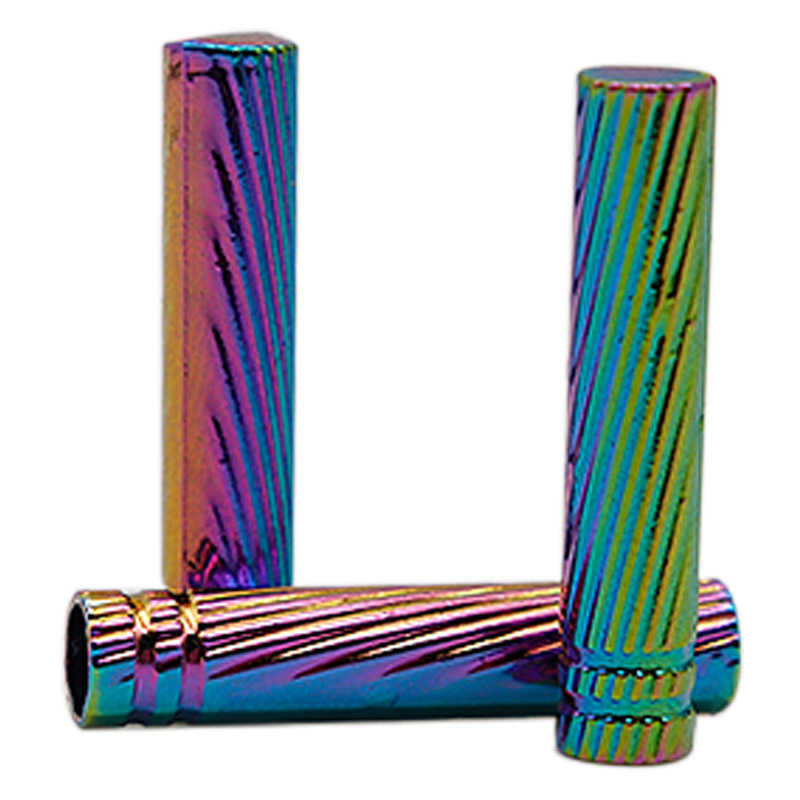 

5*25mm Cordones Gradient Change Pillar Aglets 2021 Rope Ends In Smooth 4pcs Spray Paint Nice Tips For low cut 1970s Sneaker Accessories