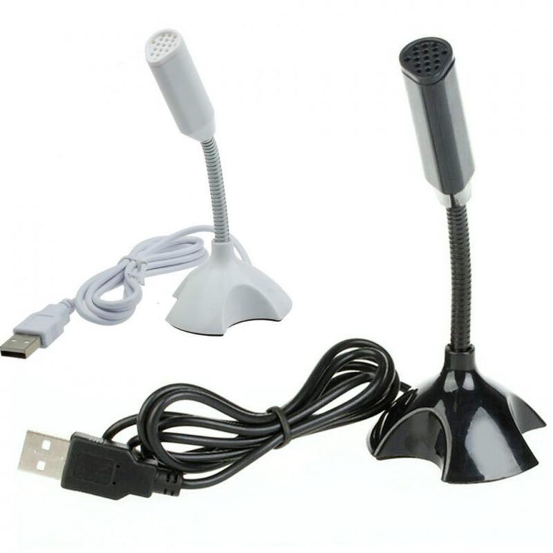 

New Adjustable USB Laptop Microphone Mini Studio Speech Microphone Stand with Stand for Desktop Computer High Quality