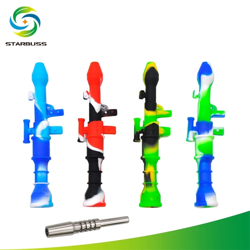 

New creative rocket shaped silicone pipe