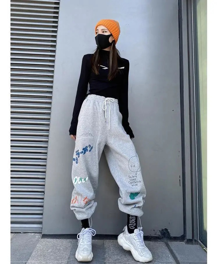 Compra Cálida Moda Estándar De Cintura Alto Ropa Callejera COREAN PANTES JOGGER  ROPA DE INVIERNO MÁS CASHMERE PANTALLAS DE LAS MUJERES 4XHQ Barato |  Entrega Rápida Y Calidad | Es.Dhgate