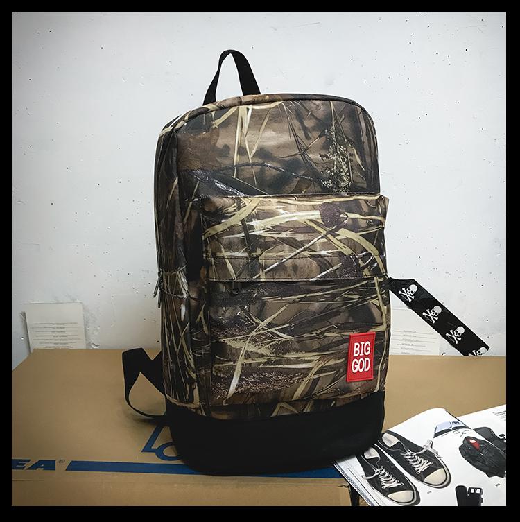 

Backpack PY2975 2021 Men's Camouflage Trend Ins, Brown