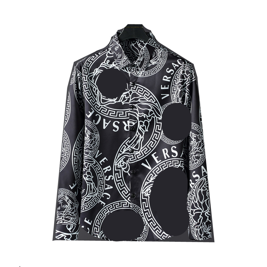 

Mens Dress Apparel Designer Casual Slim Fit Long Sleeve Business Shirt Male Dot Print Autumn Formal Cotton Shirts Men Brand #044, Multi