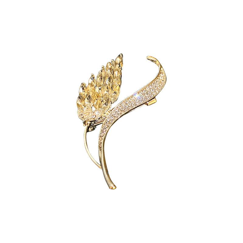

Pins, Brooches RZ044 Wheat Ear Brooch Fashion Suit Jacket Corsage Personality Simple Pin Jewelry Female