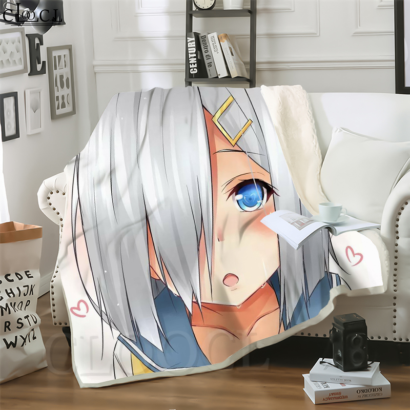 

CLOOCL Hot Ahegao Desire Girl 3D Print Casual Style Conditioning Blanket Sofa Teens Bedding Throw Blankets Plush Quilt