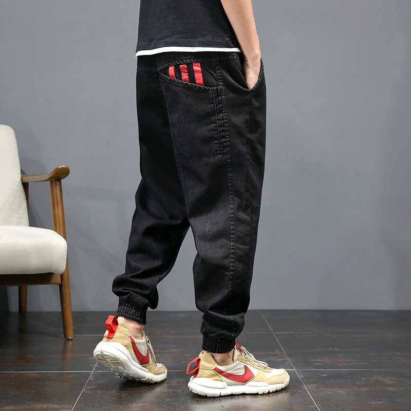 

2021 New Japanese Vintage Fashion Loose Fit Size 28-46 Cargo Pants Slack Bottom Printed Designer Hip Hop Jeans Men Dfig, Blue