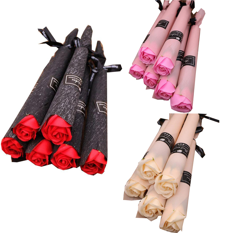 

Carnation Roses Soap Flowers Creative Romantic Wedding Favors Rose soaps flower for Valentines Gift Mothers Day Gifts Festive Supplies