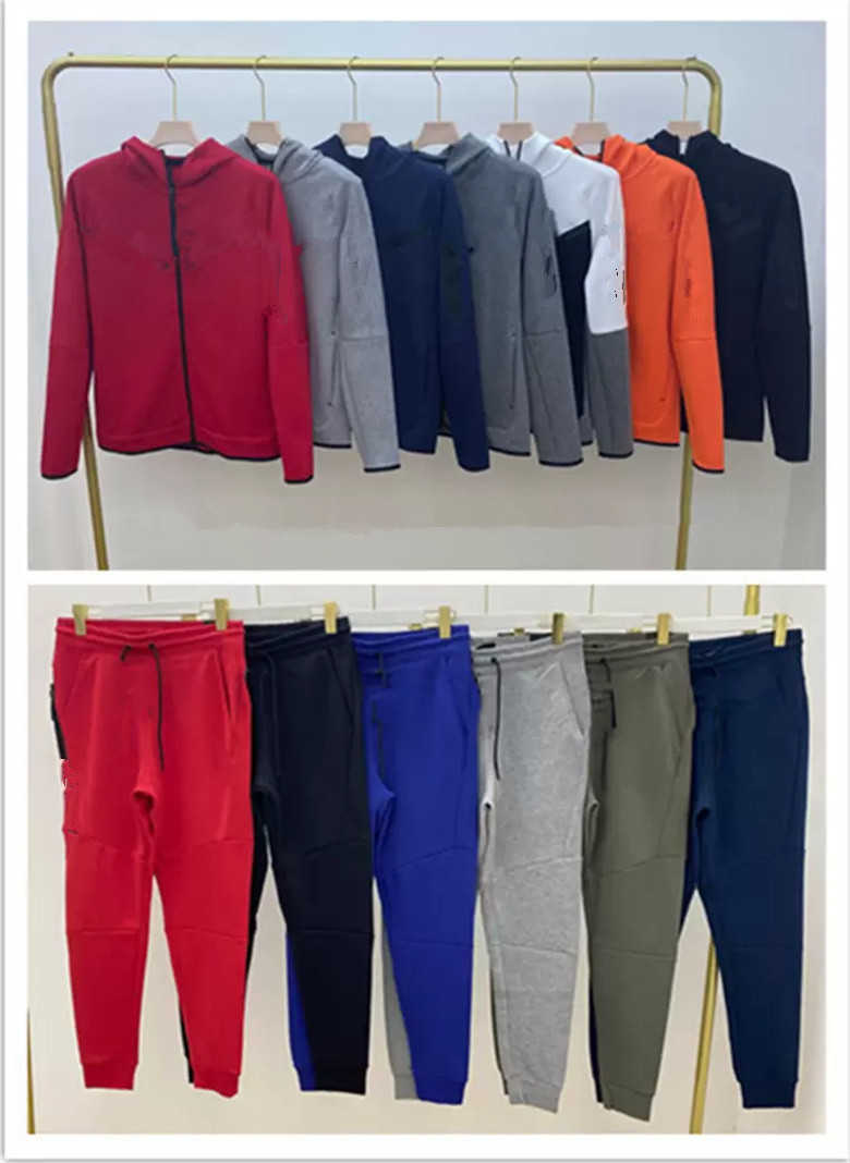 

Tech Fleece Mens Women Designers Hoodies Jackets Sports Pants Space Cotton Trousers Womens Tracksuit Bottoms Man Joggers RunningJacket Trac2, Red clothes