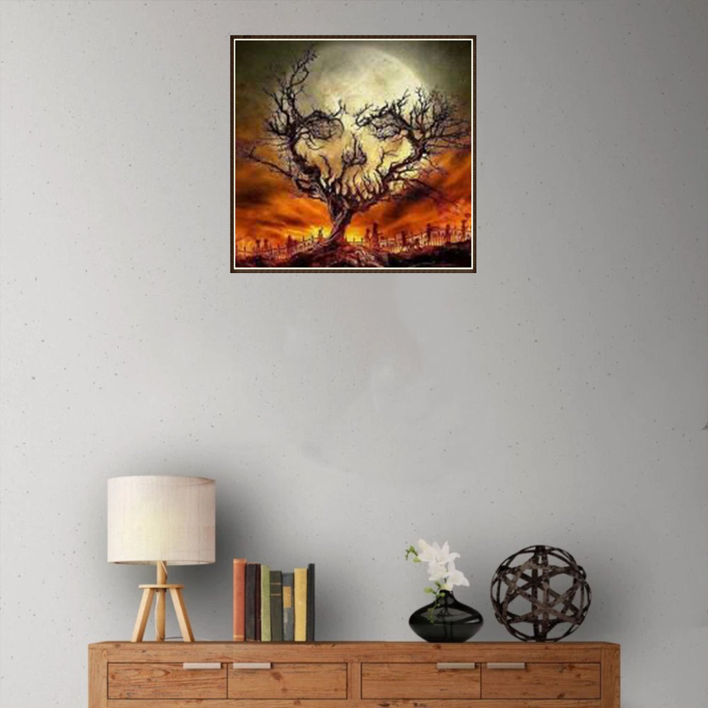 

Diamond Painting with the human skeleton Paintings with Hanging Decorative Pictures with terrifying human skeleton Pictures for Full Diamond
