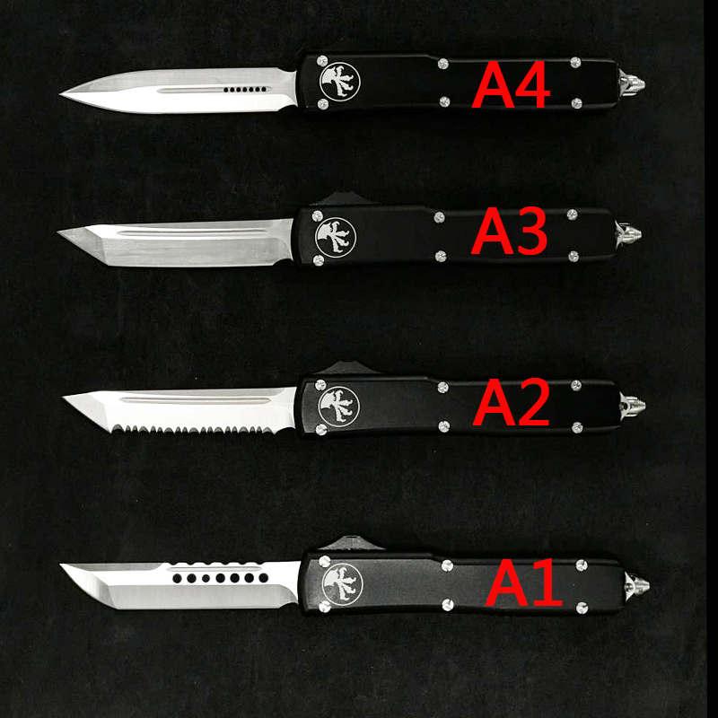 

High quality Micro Ultratech Self defense knife D2 Blade T6 Aluminum (CNC) Handle Outdoor Camping Knives EDC tool