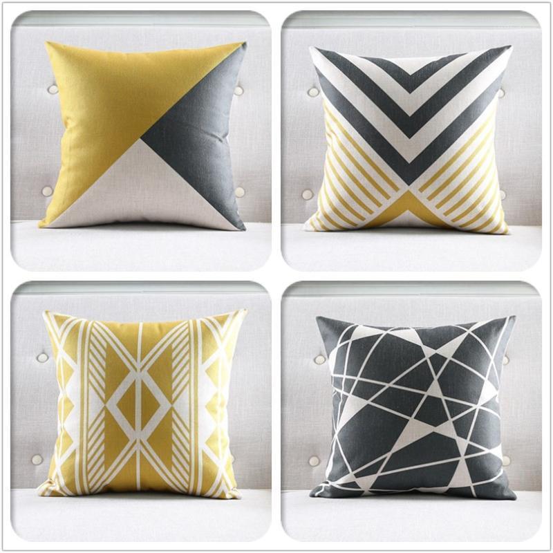

Cushion/Decorative Pillow 4PCS Throw Covers Soft Silk Satin Cushion Cover Decorative Square Case Couch,Bed 18x18 Inch Cotton Linen Home Sofa