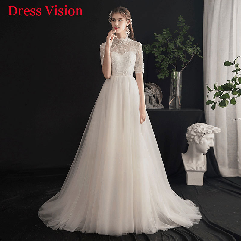 

2021 Lace Beading Vintage Wedding Marie Vestido Noiva Party Gowns A-line Robe De Mariage 0qfh, Same as image