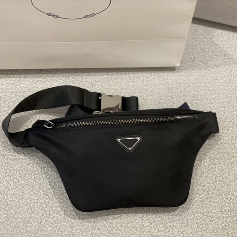

Top Quality Men Fashion Waist Bag Black Nylon Cross Body Bags Mens Handbag Gentleman Business Tote Purse Wallet, Increase freight