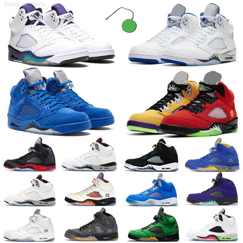 

Hotsale Raging Bull 5s jumpman men basketball shoes the 5 bred Alternate Bel Grape Bluebird Fire Red Hyper Royal mens womens trainers, 5s 36-40 easter
