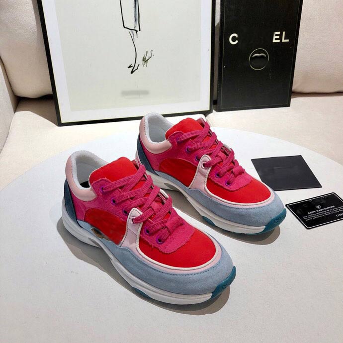 

2021 Spring Top quality Platform Fashion Casual Shoes Woman And Man Red Pink Purple Blue Mix All-Match, Black