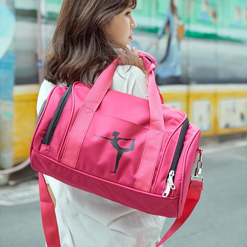 

Outdoor Bags Yoga Fitness Bag Training Shoulder Handbag Waterproof Nylon Sport For Women Travel Duffel Sac De Sporttas XA799WA, Black m