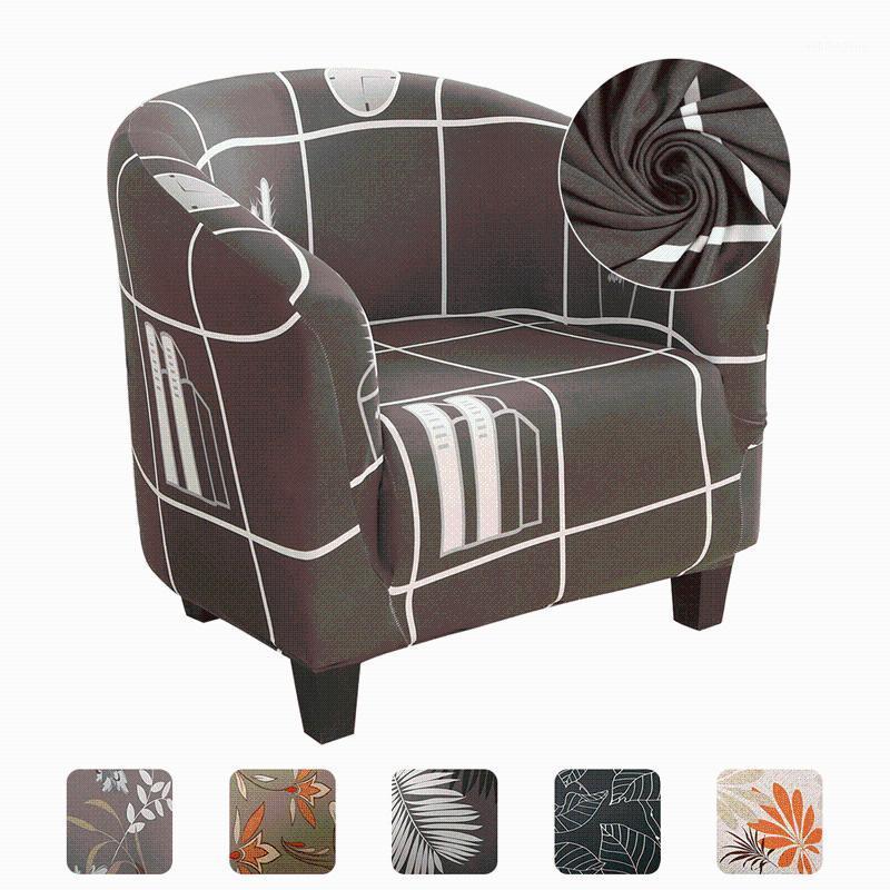 

Chair Covers Home El Decor 1pc Polyester Elastic Stretch Tub Sofa Armchair Seat Cover Protector Dust-proof Furniture Slipcover