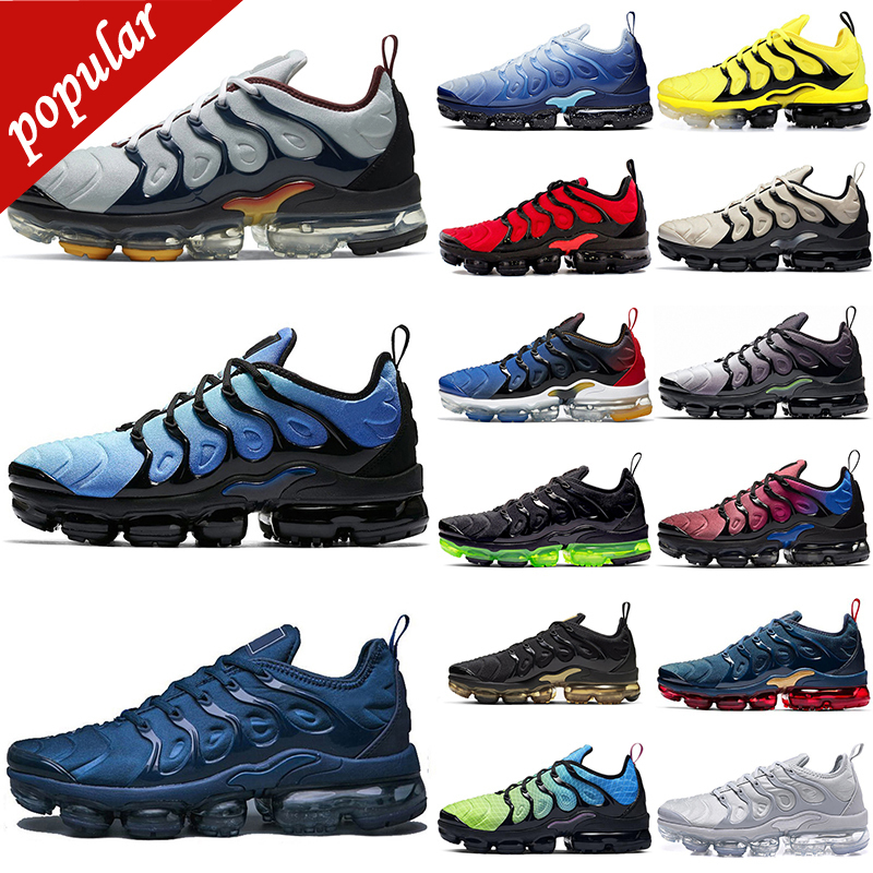 

breathable tn plus running shoes for men women Triple Black White Cherry Fresh Atlanta Hyper Blue 070 Bred Pure Platinum mens trainers sport, Rainbow