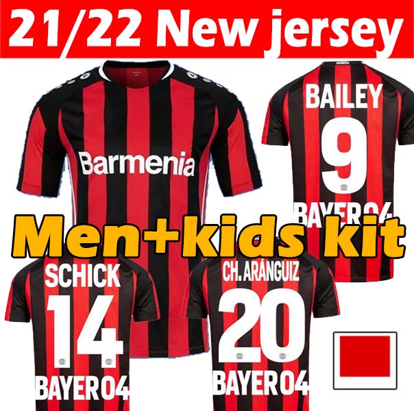 

2021 2022 Bayer 04 Leverkusen Soccer Jerseys DEMIRBAY WIRTZ BAKKER 21/22 BAILEY SCHICK PAULO CH Aranguiz DIABY Jersey men+kids kit football shirts, 21 22 home