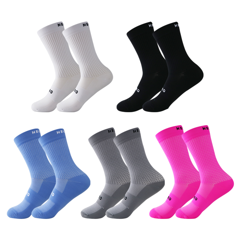 

New Bike Team Aero Socks Seamless Anti Slip Cycling Socks Road Bicycle Socks Outdoor Racing Bike Compression Sport Sock