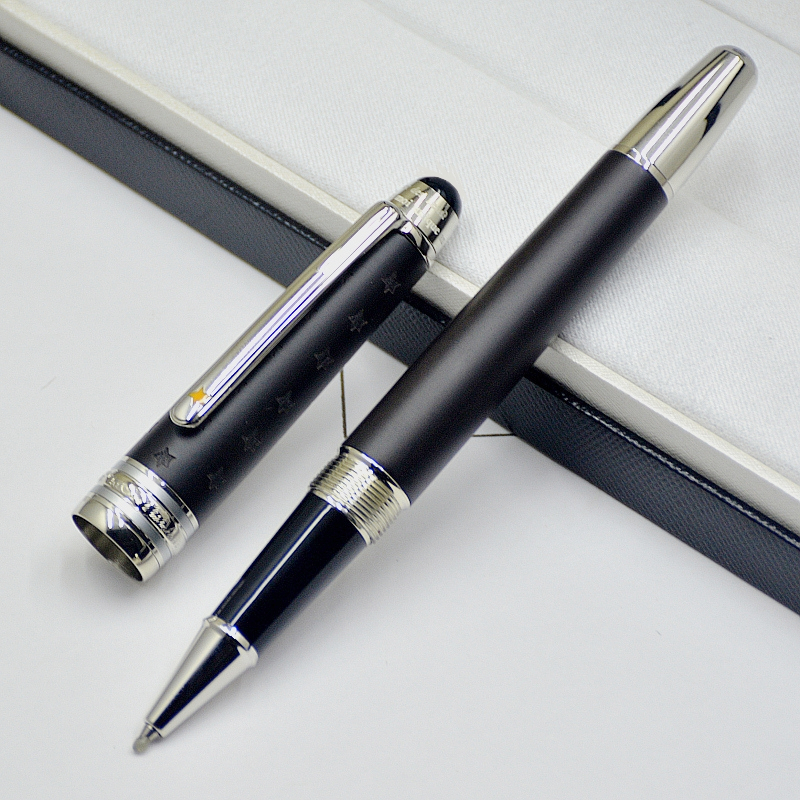 

Promotion petit prince 145 Matte Black ballpoint pen / Roller ball pen administrative office stationery fashion Writing refill pens Gift, Blue;orange