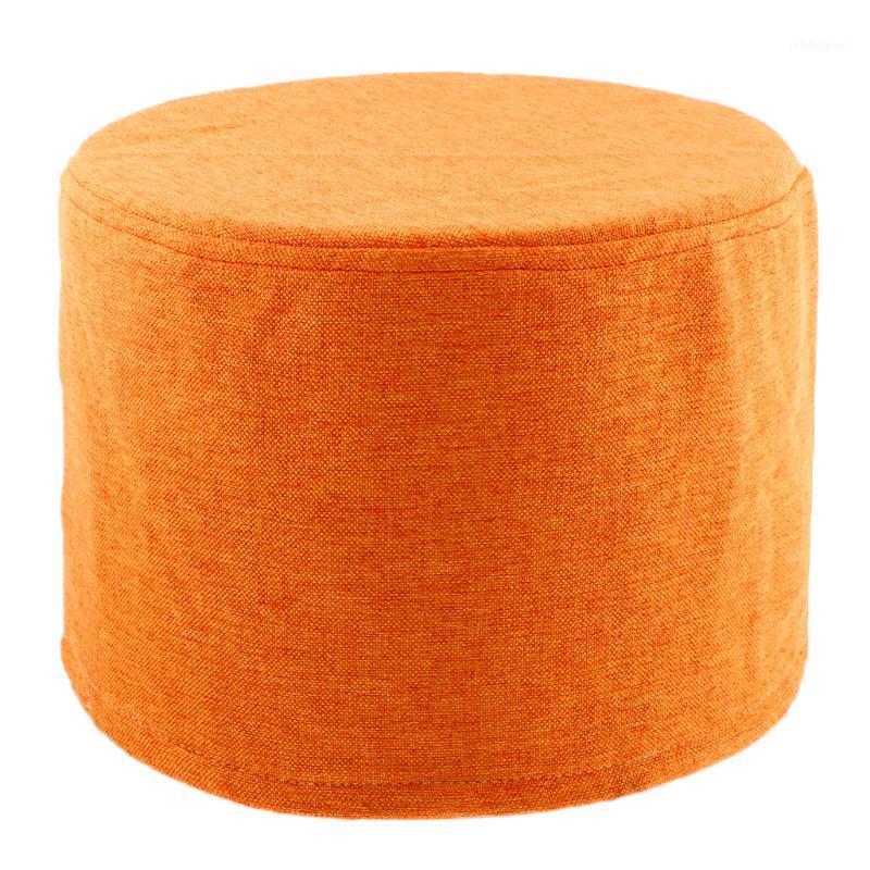 

Solid Color Ottoman Cover Protector Elastic Footstool Stretch Slipcover