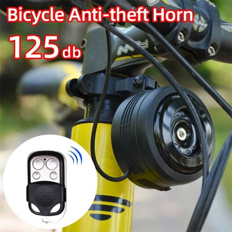 

125db USB Charge Bicycle Electric Bell Cycle Motorcycle Scooter Trumpet Horn Optional Anti-theft alarm Siren & Remote Control 220110