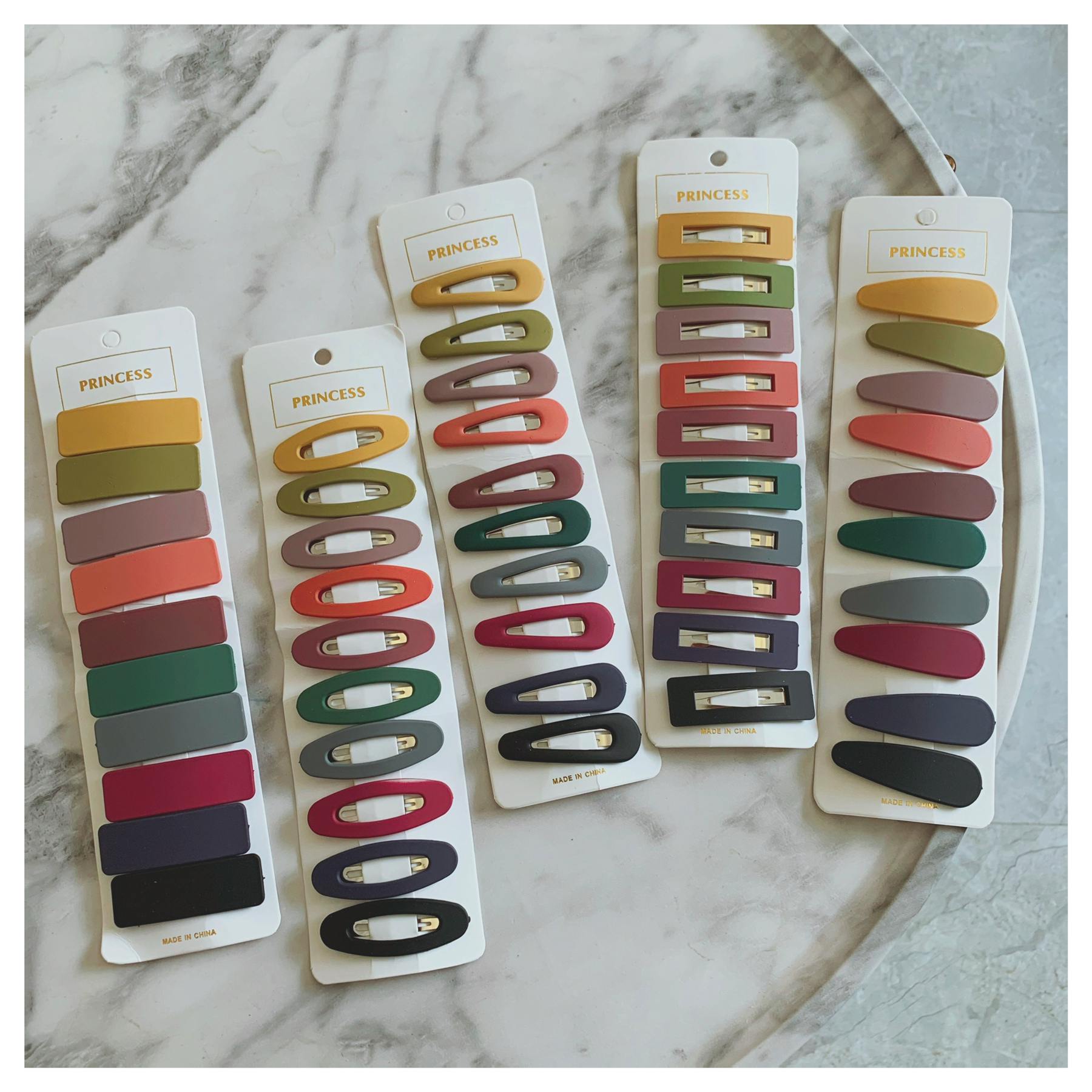 

10Pcs=1Set Scrub Designer Girl Acrylic Multicolor Duck clip Hairpin Hairclips Hair Clip Pin Comb Barrette Women Wedding Accessories