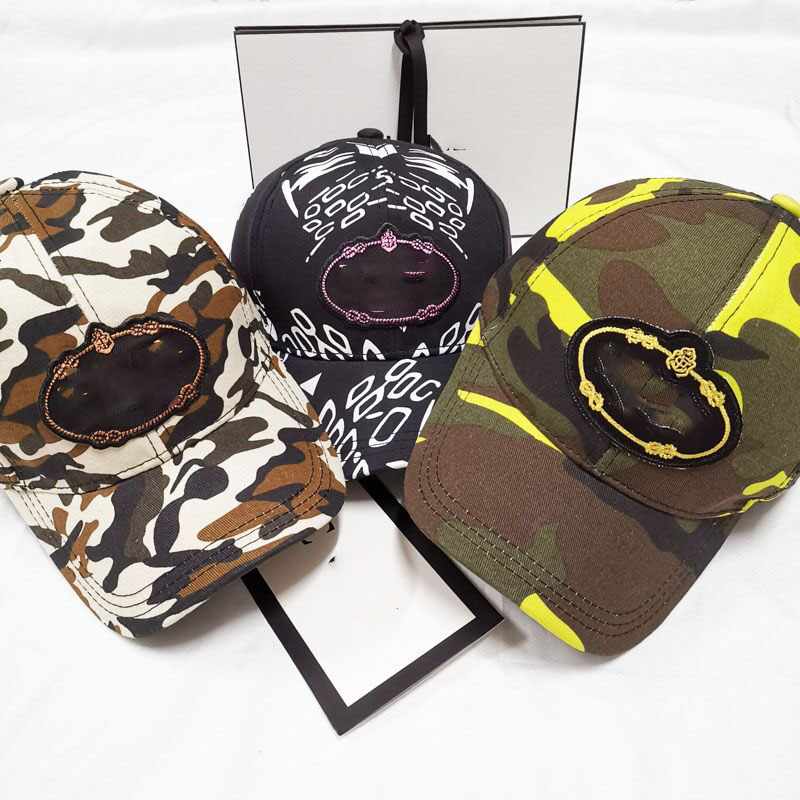 

Brand designer camouflage caps trendy fashion baseball caps outdoor sports sun hats, Blue;gray