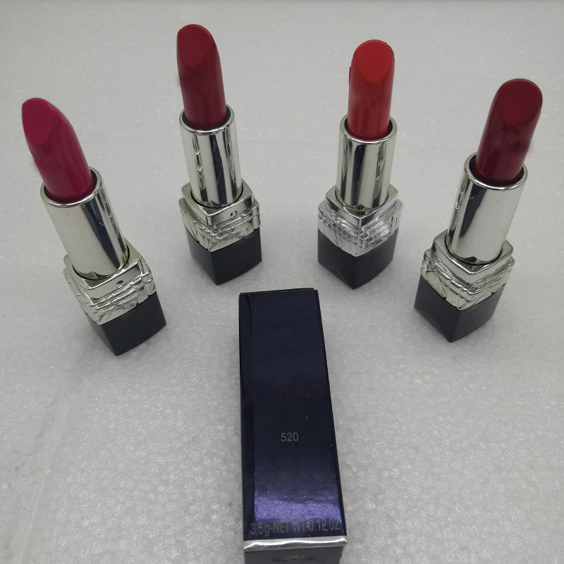 

Brand 4 Colors Matte Lipstick 3.2g ARA Red 888 520 080 532Makeup Lipsticks with Name drop, Mixed color