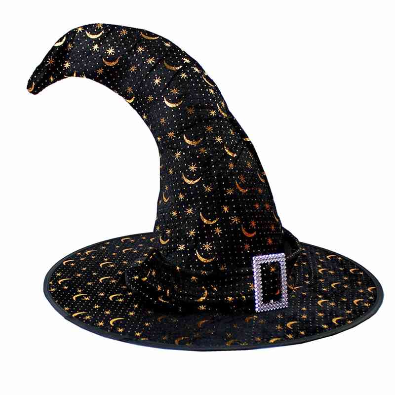 

1 65g halloween ball party Witch Wizard Hat printed pumpkin black pointed hat