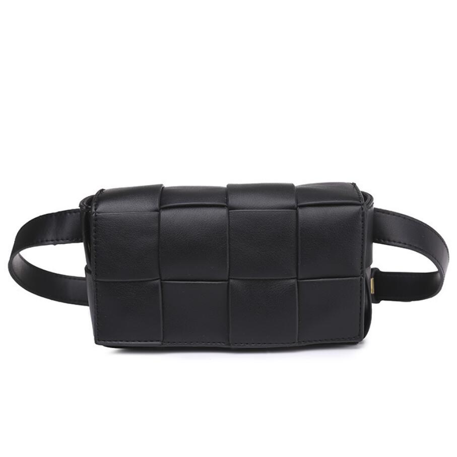 Sacs à la taille de la mode de la mode Loisirs en plein air Sac à poitrine Femme Femme Couleur Solide Design Square Mini 19cm Femme Porte-monnaie