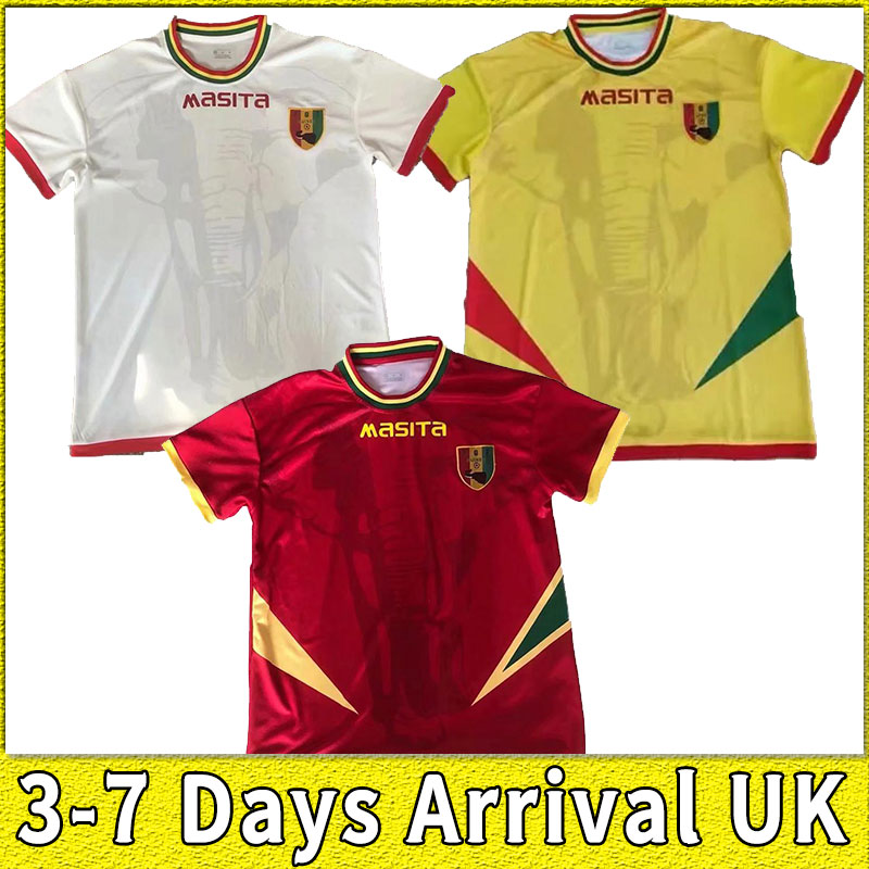 

21/22 Africa Cup Guinea soccer jersey 2021 2022 keita Issiaga Sylla Mohamed Bayo Amadou Diawara Mady Camara home away JERSEYS football shirts, Black;yellow