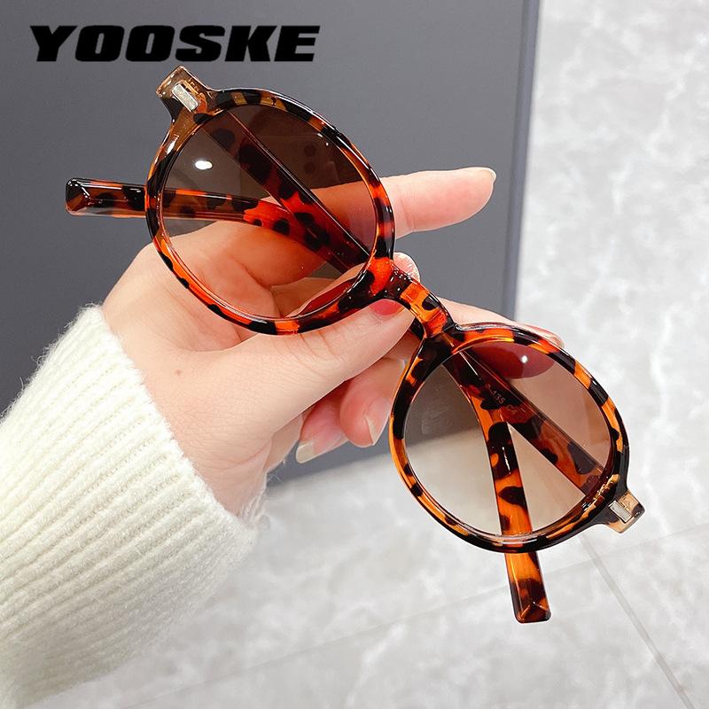 

Sunglasses YOOSKE Brand Round Men Luxury Designer Vintage Small Sun Glasses For Women Pink Goggles Shades UV400 Eyeglasses