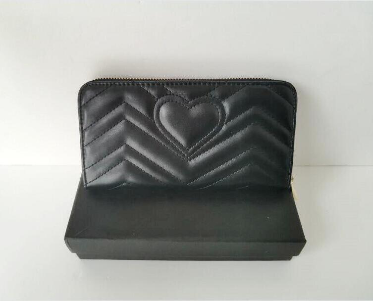 

Classic Design zipper Purse two Marmont Wallet Coin Purse Double Hasp Wallet Fold Card Holder Passpoolder Passport Holder Pouch JU, Black