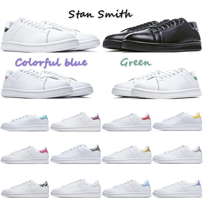 

2021 stan smith casual designer fashion leather shoes men women triple white black dark blue zebra womens mens trainers ourdoor sports flat walking sneakers